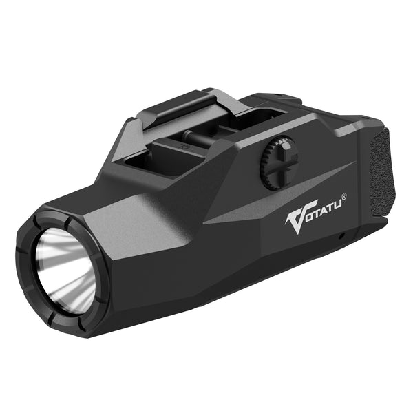 VOTATU HT20 Tactical Flashlight, 1600 Lumens Adjustable Rail Keys, Fits Compact & Full Size, Rechargeable LED Light