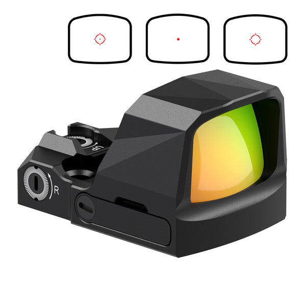 Votatu PDM505-R Multi-Reticle Micro Red Dot Sight Compatible with RMS/RMSc Slide Cut