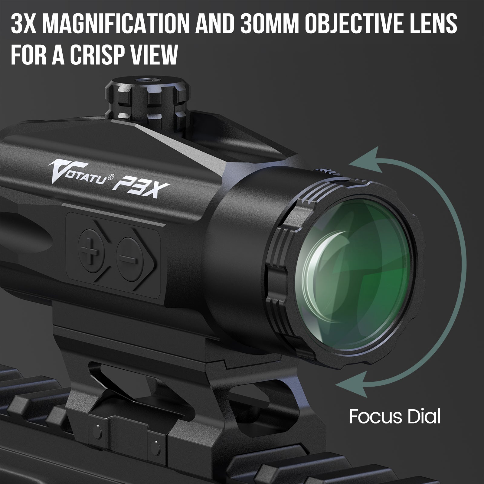 Votatu P3x Prism Scope, Shake Awake 3x Magnification Prism Scope – Votatu